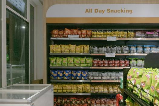 Modern grocery store scene representing Metro supermarket savings and couponing in action